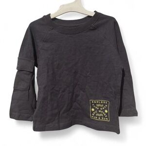 2PCS Grayson Mini Black Kids Long Sleeve Shirt